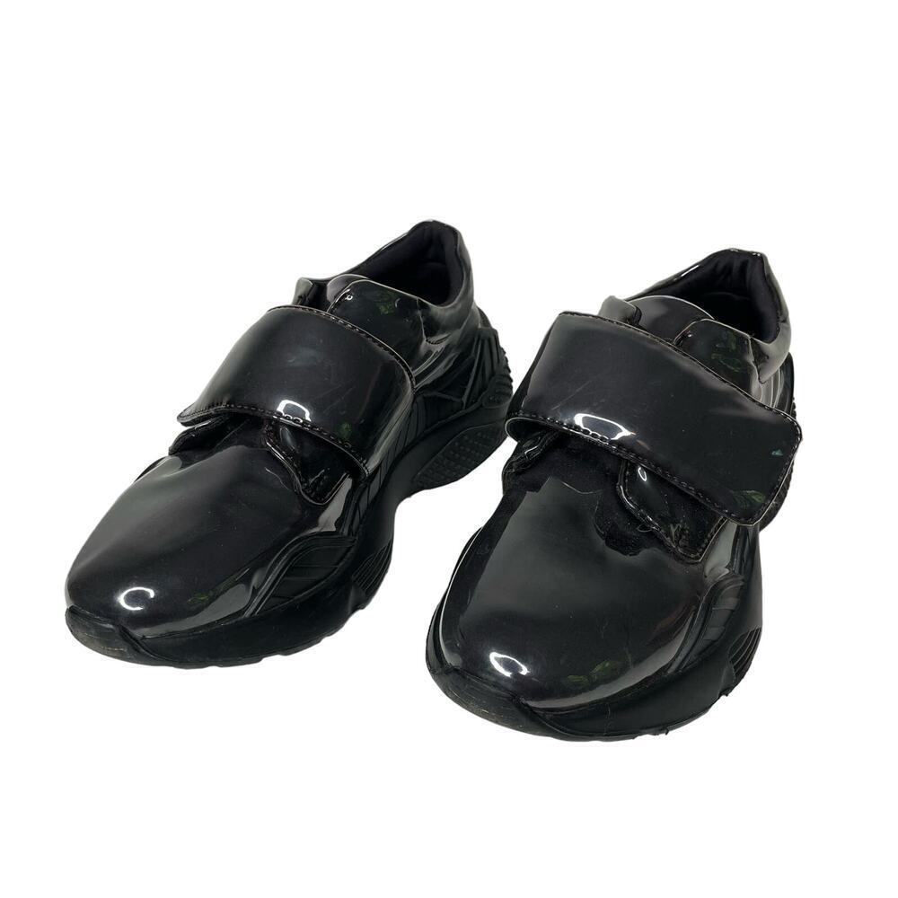 JEFFREY CAMPBELL Blade RunR Black Patent Sneakers 7
